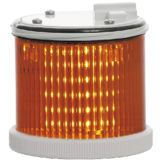 Feu TWS LED ORANGE S CO V240AC IP66 Ø75mm GRIS-Lire la description