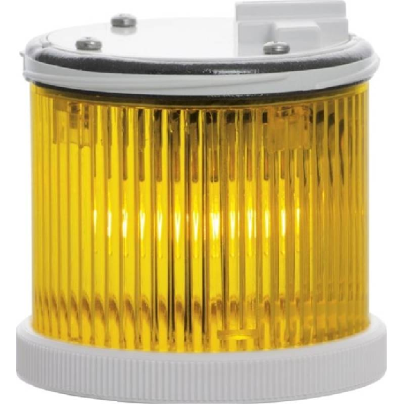 Feu TWS FIXE JAUNE V12/240DAC IP66 Ø75mm GRIS-Lire la description