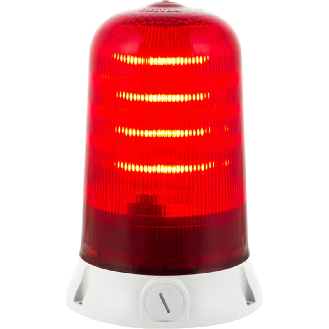 Feu tournant ROTALLAM S LED ROUGE V90/240AC GRIS-Lire la description