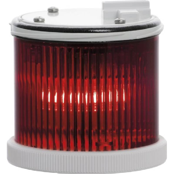 Feu TWS FIXE ROUGE V12/240DAC IP66 Ø75mm GRIS-Lire la description