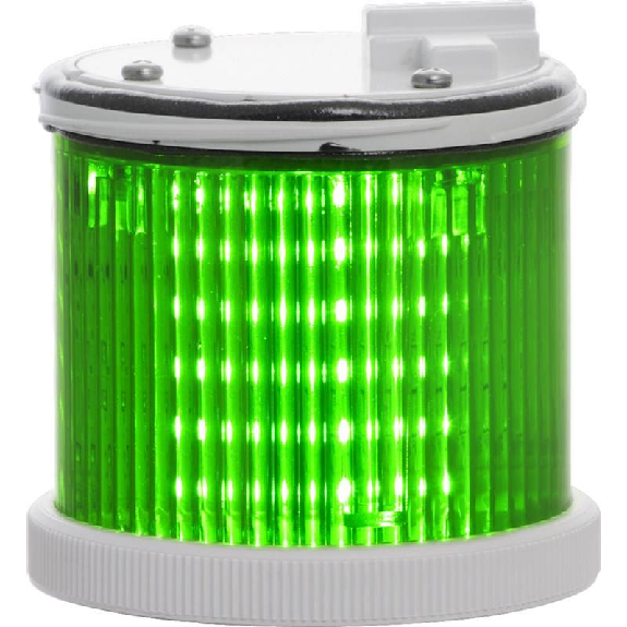 Feu TWS LED VERT S CO V24DAC IP66 Ø75mm NOIR-Lire la description