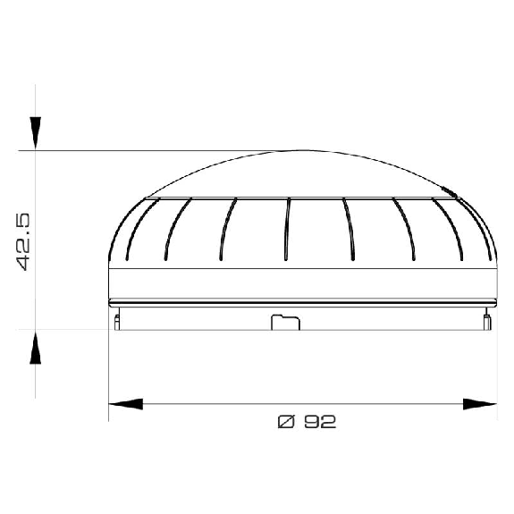 Feu à leds XLF S DIRECTIONAL BLEU allCLEAR IP65 Ø92mm-Lire la description