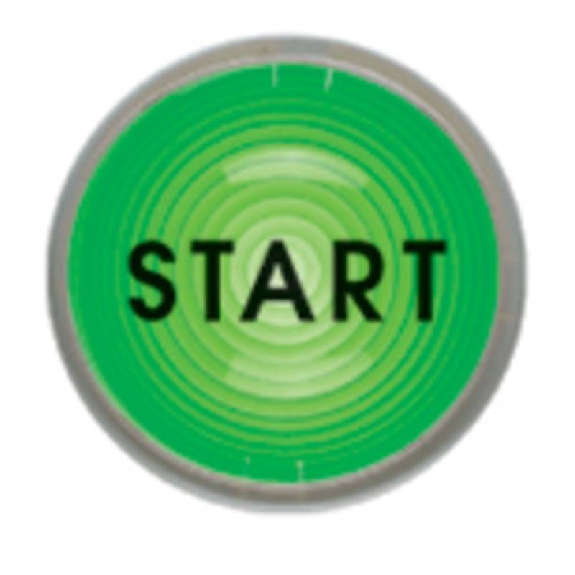 Feuille verte "START", hauteur 25mm-Lire la description