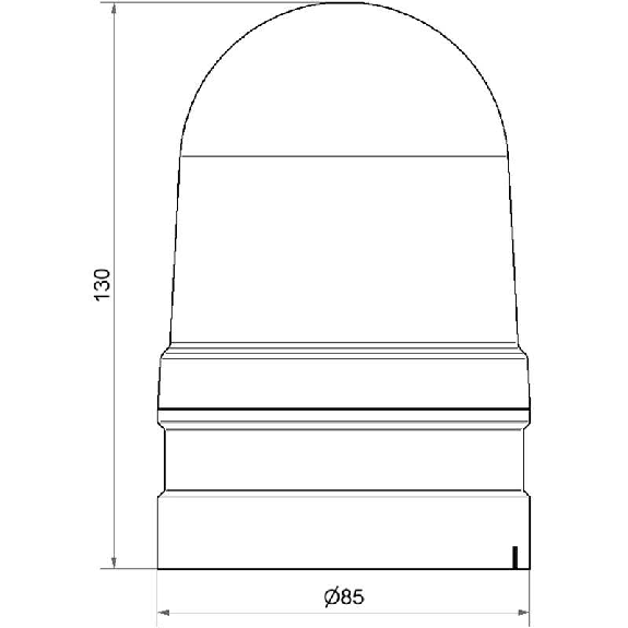 Midi TwinLIGHT 115-230VAC BLANC IP66 Ø85mm GRIS-Lire la description