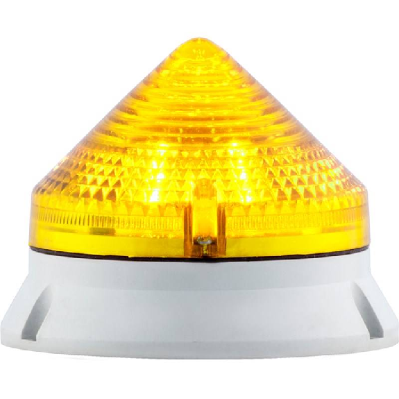 Feu CTL900 LED JAUNE V12/24DAC IP54 Ø99mm GRIS-Lire la description