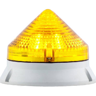 Feu CTL900 LED JAUNE V12/24DAC IP54 Ø99mm GRIS-Lire la description