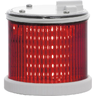 Feu TWS LED ROUGE S CO V24DAC IP66 Ø75mm GRIS-Lire la description