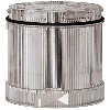 Élément feu tournant DEL 24VAC/DC BLANC IP65 Ø70mm TRANSPARENT