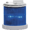 Feu MINITWS BLEU FIXE/FLASH CO V24DAC IP66 Ø55mm GRIS