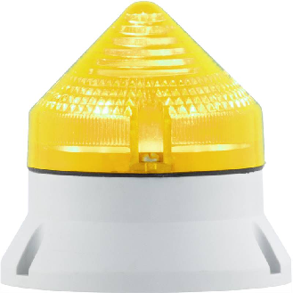 Feu CTL600 LED JAUNE V12/24DAC IP54 Ø60mm GRIS-Lire la description