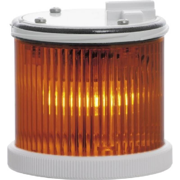 Feu TWS FIXE ORANGE V12/240DAC IP66 Ø75mm GRIS-Lire la description