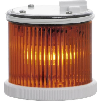 Feu TWS FIXE ORANGE V12/240DAC IP66 Ø75mm GRIS-Lire la description