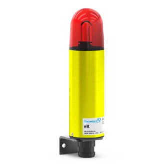 Feu flash 5J 24Vac optique Rouge IP54 Ø65mm-Lire la description