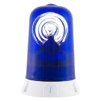 Feu tournant ROTALLARM S BLEU V240AC GRIS-Lire la description