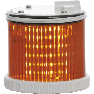 Feu TWS LED ORANGE S CO V24DAC IP66 Ø75mm GRIS-Lire la description
