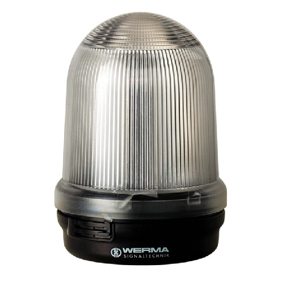 Feu permanent BM 12-240V TRANSPARENT IP65 Ø98mm NOIR-Lire la description
