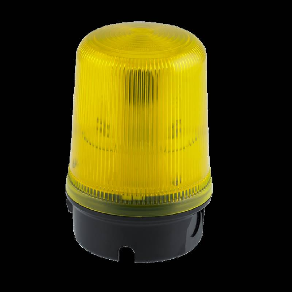 Feu LED encastrable 24Vdc Jaune 65.5xø60mm IP65-Lire la description