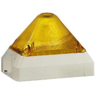 Feu flash 15J pyramidal 230Vac Orange IP66-Lire la description