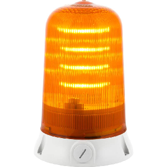 Feu tournant ROTALLAM S LED ORANGE V90/240AC GRIS-Lire la description