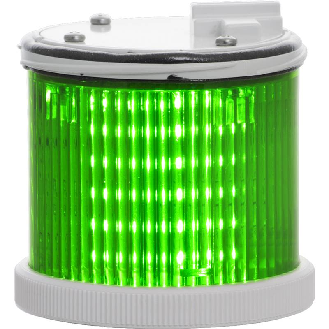 Feu TWS LED VERT S CO V24DAC IP66 Ø75mm GRIS-Lire la description