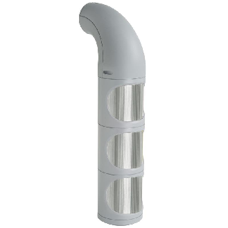 Feu permanent DEL-CL WM 115-230VAC VERT/ORANGE/ROUGE IP65,IP69K Ø60mm-Lire la description