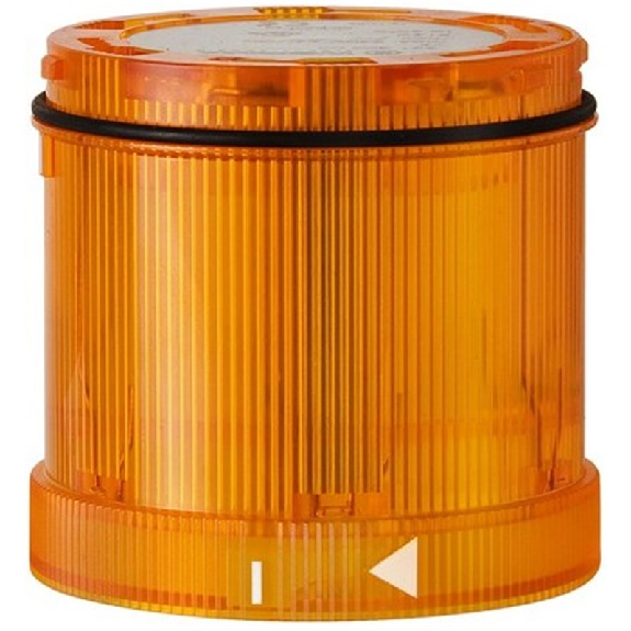 Élément feu clignotant DEL 230VAC ORANGE IP65 Ø70mm ORANGE-Lire la description