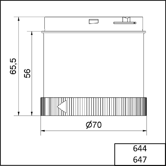 Élément feu clignotant DEL 230VAC ORANGE IP65 Ø70mm ORANGE-Lire la description
