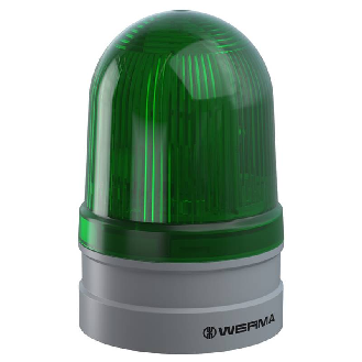 Midi TwinFLASH 12-24VAC/DC VERT IP66 Ø85mm GRIS-Lire la description