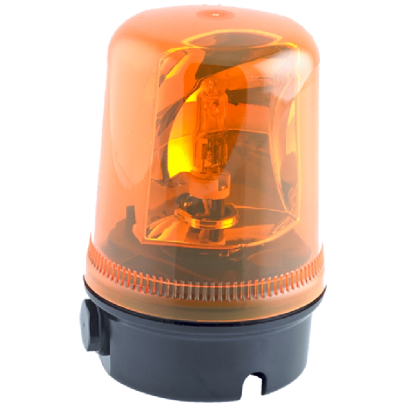 Feu tournant compact 20W 24Vdc Bleu 150xø100mm IP65-Lire la description