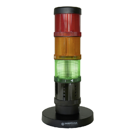 Feu de signalisation de CO2 1000ppm 230Vac IP20 Ø70mm NOIR câble 1.5m-Lire la description