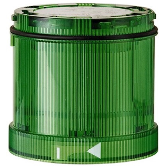 Élément feu à éclats 2J 24VDC VERT IP65 Ø70mm VERT-Lire la description