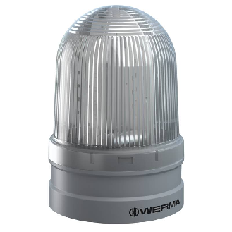 Maxi Rotatif 12-24VAC/DC BLANC IP66 Ø120mm GRIS-Lire la description