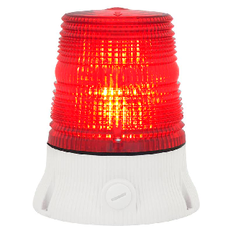Feu MAXIFLASH LED FLR ROUGE S V12/24DAC IP54 Ø130mm GRIS-Lire la description
