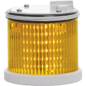 Feu TWS LED JAUNE S CO V24DAC IP66 Ø75mm GRIS-Lire la description