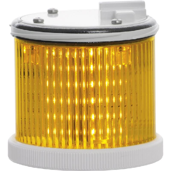 Feu TWS LED JAUNE S CO V24DAC IP66 Ø75mm GRIS-Lire la description