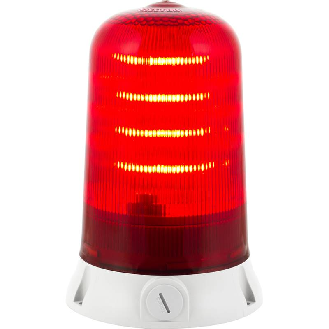 Feu tournant ROTALLAM S LED ROUGE V12/24DAC IP65 Ø130mm GRIS-Lire la description