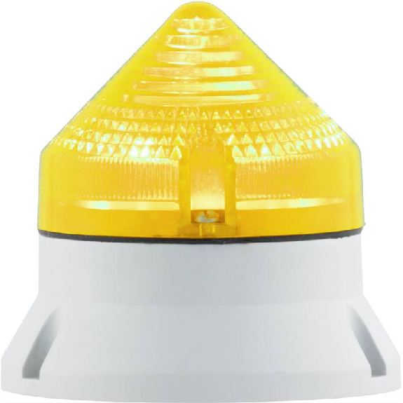 Feu CTL600 LED JAUNE V90/240AC IP54 Ø60mm GRIS-Lire la description