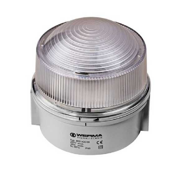 Feu permanent 12-240V TRANSPARENT IP65 Ø150mm Feu permanent 12-240V TRANSPARENT IP65 Ø150mm-Lire la description