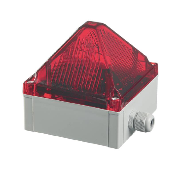 Feu flash Quadro 13J 24Vdc optique Rouge IP66/67 Feu flash Quadro 13J 24Vdc optique Rouge IP66/67-Lire la description