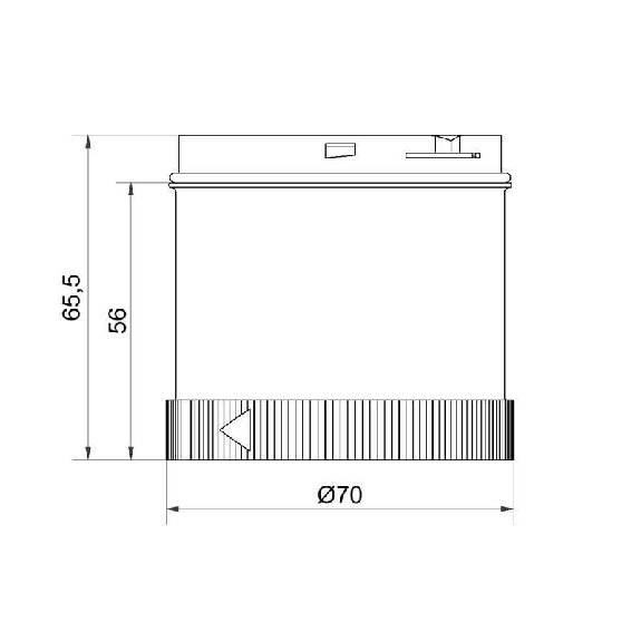Élément feu permanent DEL 24VDC MULTICOLORE IP65 Ø70mm-Lire la description