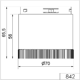 Élément feu à éclats 2J 24VDC ROUGE IP54 Ø70mm ROUGE-Lire la description