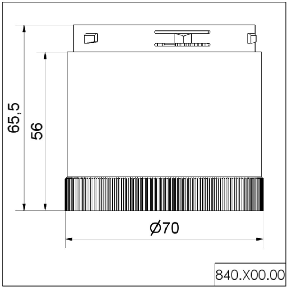 Elément feu permanent 12-240V VERT IP54 Ø70mm VERT-Lire la description