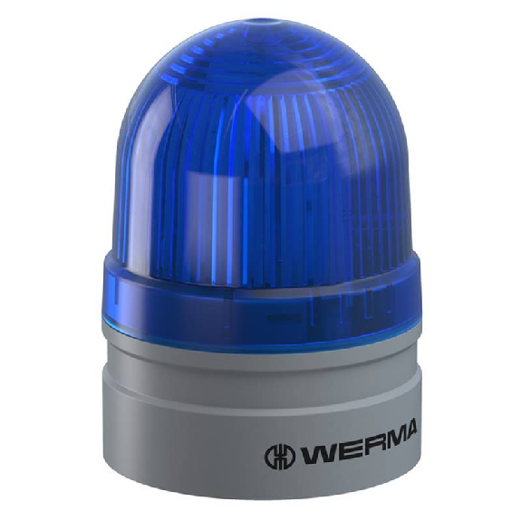 Mini TwinLIGHT 12VAC/DC BLEU IP66 Ø62mm GRIS-Lire la description