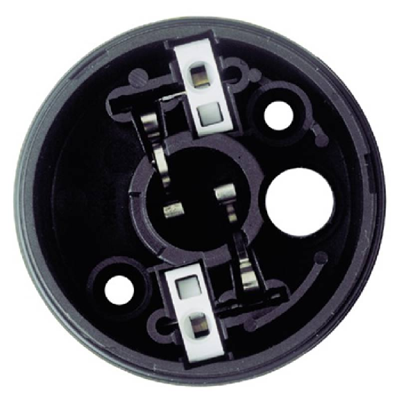 Feu à éclats WM 230VAC ROUGE Ø58mm IP65 NOIR-Lire la description