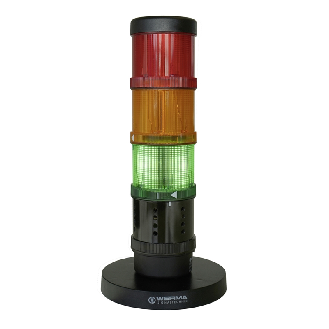 Feu de signalisation de CO2 800ppm 230Vac IP20 Ø70mm NOIR câble 1.5m-Lire la description