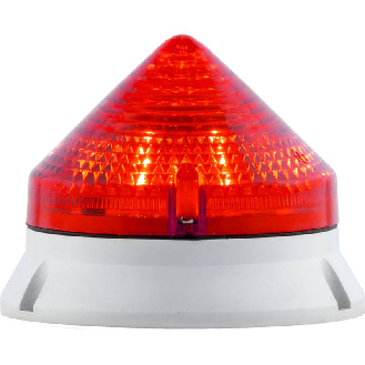 Feu CTL900 LED ROUGE V90/240AC IP54 Ø99mm GRIS-Lire la description