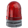 Midi TwinFLASH Combi 110dB 115-230VAC ROUGE IP66 Ø85mm GRIS