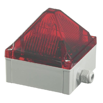 Feu flash Quadro 13J 230Vac optique Rouge IP66/67-Lire la description