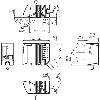 Lecteur de codes Multitrames, Focale fixe, Latéral, 55...200mm