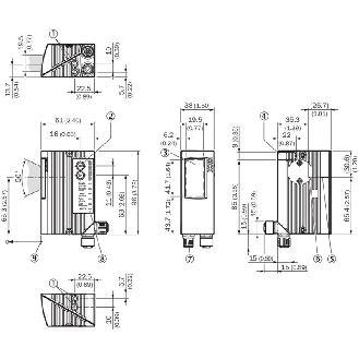 Lecteur de codes Linéaire, Multitrames, 60...730mm-Lire la description